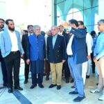 Prime Minister Muhammad Shehbaz Sharif visiting Jinnah Convention Centre to review preparations for the upcoming SCO Head of the Governments Summit