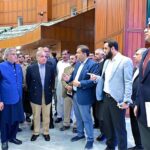Prime Minister Muhammad Shehbaz Sharif visiting Jinnah Convention Centre to review preparations for the upcoming SCO Head of the Governments Summit