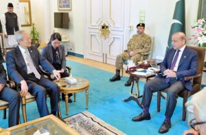 Secretary General Shanghai Cooperation Organisation Zhang Ming calls on Prime Minister Muhammad Shehbaz Sharif.