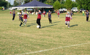 Students in action during 3-day "Girls Sports Carnival 2024" organized by Ministry of Federal Education and Professional Training at Pakistan Sports Complex