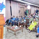 Prime Minister Muhammad Shehbaz Sharif addressing a ceremony organized to mark World Polio Day & the Inauguration of the National Polio Campaign