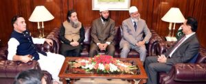 Renowned Islamic Philosopher Dr. Zakir Abdul Karim Naik called on Speaker National Assembly Sardar Ayaz Sadiq at Parliament House.