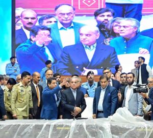 Prime Minister Muhammad Shehbaz Sharif visiting Jinnah Convention Centre to review preparations for the upcoming SCO Head of the Governments Summit