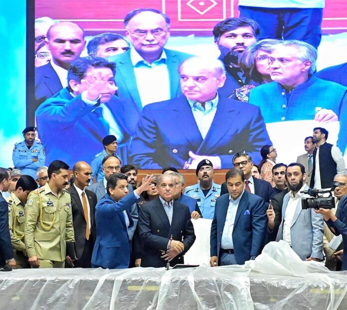 Prime Minister Muhammad Shehbaz Sharif visiting Jinnah Convention Centre to review preparations for the upcoming SCO Head of the Governments Summit