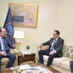 Chairman Prime Minister's Youth Programme Rana Mashhood Ahmed Khan in a meeting with Ambassador for Bosnia and Herzegovina Emin Cohodarveic