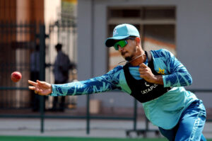 Pakistan Cricket team players in training session for upcoming Test series against England Cricket team at Multan Cricket Stadium.