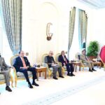 Prime Minister Muhammad Shehbaz Sharif meets with Amir of Qatar His Highness Sheikh Tamim bin Hamad Al Thani