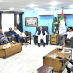 Pakistan Muslim League Nawaz (PML-N) delegation, led by Secretary General Ahsan Iqbal, Advisor to PM Rana Sanaullah, and Federal Minister Azam Nazeer Tarar, meets with MQM-Pakistan leadership, including Chairman Khalid Maqbool Siddiqui, at Pakistan House
