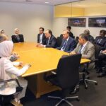 Federal Minister for Finance and Revenue Senator Muhammad Aurangzeb held a meeting with His Excellency Mohamed Bin Hadi Al Hussaini, Minister of State for Financial Affairs, UAE