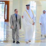 Prime Minister Muhammad Shehbaz Sharif meets with Amir of Qatar His Highness Sheikh Tamim bin Hamad Al Thani