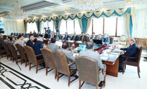 Prime Minister Muhammad Shehbaz Sharif chairs a meeting regarding relief efforts in Gaza and Palestine by the Government of Pakistan.