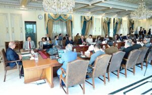 Prime Minister Muhammad Shehbaz Sharif chairs a meeting regarding relief efforts in Gaza and Palestine by the Government of Pakistan.