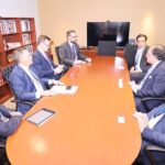 Federal Minister for Finance and Revenue Senator Muhammad Aurangzeb held a meeting with the delegation of Standard Chartered Bank