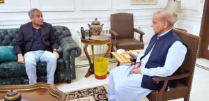 Interior Minister Syed Mohsin Raza Naqvi calls on Prime Minister Muhammad Shehbaz Sharif