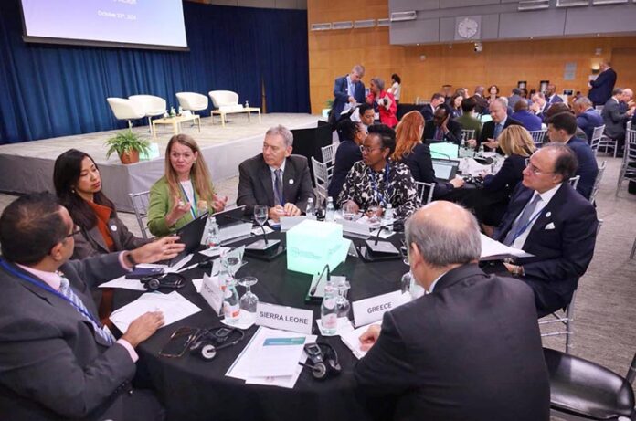 Federal Minister for Finance and Revenue Senator Muhammad Aurangzeb participated in the Coalition of Finance Ministers for Climate Action (CFMCA) upon his visit to Washington for WB/IMF annual meetings 2024