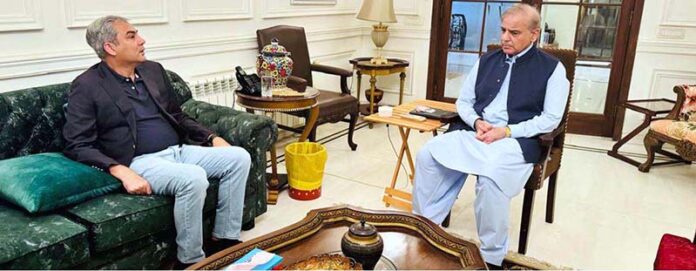 Interior Minister Syed Mohsin Raza Naqvi calls on Prime Minister Muhammad Shehbaz Sharif