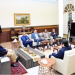 Governor Sindh Kamran Khan Tessori and a delegation of MQM called on Prime Minister Muhammad Shehbaz Sharif
