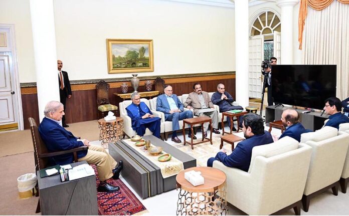 Governor Sindh Kamran Khan Tessori and a delegation of MQM called on Prime Minister Muhammad Shehbaz Sharif