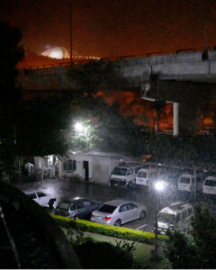A view of heavy rain in the federal capital