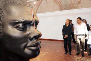 Vice Chancellor NCA, Prof. Dr. Murtaza Jaffrey visiting after inaugurate a grand exhibition of sculpture works at the National College of Arts (NCA)