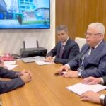 Federal Minister for Interior Mohsin Naqvi in a meeting with Azerbaijan's Minister of State for Interior Aliyev Ismat Rashid in Istanbul