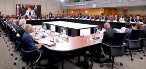 Federal Minister for Finance and Revenue Senator Muhammad Aurangzeb spoke at the G-24 Ministers and Governors Meeting during annual meetings of IMF / WB.