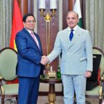 Prime Minister Muhammad Shehbaz Sharif meets Prime Minister Pham Minh Chinh of Vietnam on the sidelines of the 8th Future Investment Initiative (FII) Conference