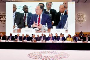 Federal Minister for Finance and Revenue Senator Muhammad Aurangzeb spoke at the G-24 Ministers and Governors Meeting during annual meetings of IMF / WB.