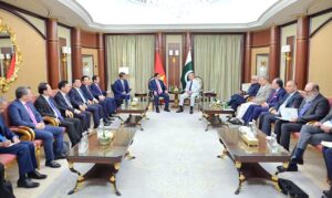 Prime Minister Muhammad Shehbaz Sharif meets Prime Minister Pham Minh Chinh of Vietnam on the sidelines of the 8th Future Investment Initiative (FII) Conference