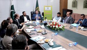 Federal Secretary Ministry of Science and Technology, Sajid Baloch along with President (PGCRA) Sheikh Abid Mehmood chairing introductory meeting in Ministry of Science and Technology
