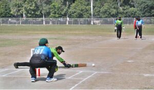Sindh vs Punjab Blind cricket Teams playing final cricket match at PBCC Blind Cricket Super League 2024