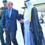 His Royal Highness, Prince Mohammed bin Abdulrehman bin Abdulaziz, Deputy Governor of Riyadh Province, welcoming Prime Minister Muhammad Shehbaz Sharif upon arrival at King Khalid International Airport