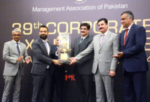 Sindh Chief Minister Murad Ali Shah distributes awards at the 39th Corporate Excellence Awards ceremony, organized by the Management Association of Pakistan (MAP), KP Governor Faisal Karim Kundi was also present on the occasion