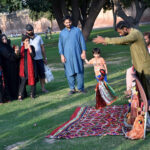 Puppet show being performed organized by Wall City at Shalimar Bagh