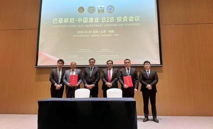 Ambassador of Pakistan to China Mr. Khalil Hashmi and Secretary of the Board of Investment Mr. Rahim Hayat Qureshi witnessed signing of eleven MoUs and one contract between Pakistani and Chinese companies worth $64 million