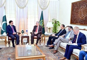 Federal Minister for Economic Affairs, Ahad Cheema in meeting with the delegation of Asian Development Bank.