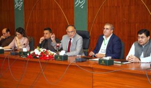 Federal Minister for Planning, Development & Special Initiatives, Ahsan Iqbal, presides over a high-level consultative session focused on transforming transport corridors into economic corridors.