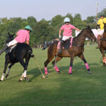 Women's Polo match between Panic and Yellow Team at Polo Ground Race Course