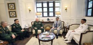 Deputy Minister of Defence of the Russian Federation, Colonel General Alexander V. Fomin, called on Secretary Defence, Lt Gen Muhammad Ali (Retd at Ministry of Defence