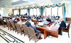 Prime Minister Muhammad Shehbaz Sharif chairs a Federal Cabinet Meeting.