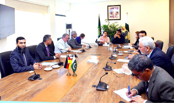 Coordinator to Prime Minister on Climate Change, Romina Khurshid Alam addressing to a statement of understanding (SoU) ceremony meeting