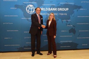 Federal Minister for Finance and Revenue Senator Muhammad Aurangzeb met with Ms. Anna Bjerde, Managing Director of Operations at the World Bank