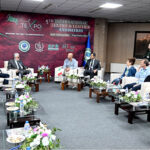 Chairman TDAP Zubair Motiwala meets with a delegation of Italian businessmen, headed by Elia Giansante, on the first day of the Fifth International Textile and Leather Exhibition (TEXPO 2024) at the Expo Center