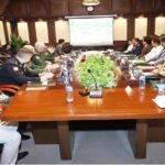 Secretary Defence, Lt Gen Muhammad Ali (Retd) and Deputy Minister of Defence of the Russian Federation, Colonel General Alexander V. Fomin, in a meeting of 5th Pak-Russia Joint Military Consultative Committee (JMCC) meeting at Ministry of Defence