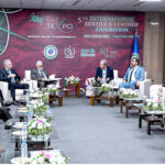 Chairman TDAP Zubair Motiwala meets with a delegation of Italian businessmen, headed by Elia Giansante, on the first day of the Fifth International Textile and Leather Exhibition (TEXPO 2024) at the Expo Center