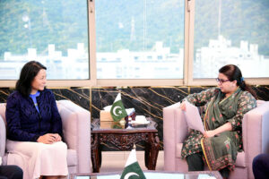 Country Director Asian Development Bank (ADB) Ms. Emma Fan calls on Minister of State for IT and Telecommunication Ms. Shaza Fatima Khawaja