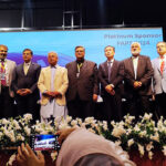 Federal Minister for Industries and Production Rana Tanveer Hussain at the Pakistan Auto Parts Show (PAPS) 2024, organised by the Pakistan Association of Automotive Parts and Accessories Manufacturers (PAAPAM) at Expo Centre