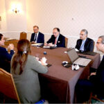 Federal Minister for Finance and Revenue, Muhammad Aurangzeb, meets with Andrew Torre, Regional President for VISA