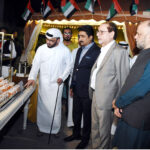 On the 29th day of the 38-day World Cultural Festival Karachi, organized by the Arts Council of Pakistan Karachi, the UAE Consul General in Syria, Dr. Provincial Minister for Culture Syed Zulfikar Ali Shah and President of the Arts Council Mohammad Ahmad Shah talking about UAE cuisine