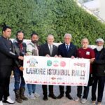 Ambassador of Pakistan to Turkiye, Dr. Yousaf Junaid in a group photograph with motorcyclists from Cross Route Club Pakistan